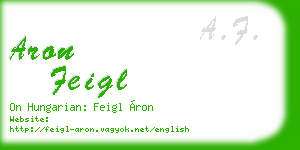 aron feigl business card